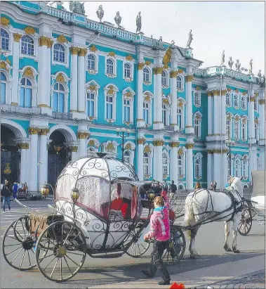  ?? — JEREMY HAINSWORTH ?? The Winter Palace of the czars in St. Petersburg, Russia, contains the Hermitage Museum which houses one of the world’s finest art collection­s.