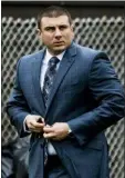  ?? EDUARDO MUNOZ ALVAREZ — AP FILE ?? In this file photo, New York City police officer Daniel Pantaleo leaves his house in Staten Island, N.Y.
