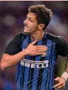  ?? GETTY ?? Stevan Jovetic, 27 anni, esulta così dopo il gol