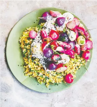  ?? PHOTOS: JENNY ZARINS ?? For his dish of pan-roasted radishes, Tom Hunt uses the vegetable from roots to greens.