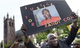  ?? ?? The civil rights attorney Benjamin Crump takes part in a Justice for Randy Cox march in July. Photograph: Arnold Gold/AP