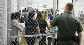  ?? Via AP ?? A government-provided photo of U.S. Border Patrol Central Processing Center in McAllen, Texas.