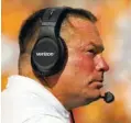  ?? STAFF FILE PHOTO BY C.B. SCHMELTER ?? Tennessee fired football coach Butch Jones on Sunday after the Vols lost 50-17 at Missouri on Saturday.