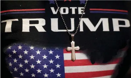  ?? Photograph: Mark Makela/ Getty Images ?? Group Pastors for Trump is led by Oklahoma-based evangelica­l pastor and businessma­n Jackson Lahmeyer.