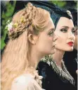  ?? FOTO: WALT DISNEY GERMANY ?? Aurora (Ellen Fanning) mit Zauberin und Patentante Maleficent (Angelina Jolie).