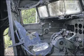  ??  ?? This is inside the cabin of a C-47 that the Toccoa site recently acquired from a man in Alabama. Planes like this were used to drop American paratroope­rs during World War II.