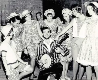  ??  ?? Victor Young was a key figure in the County Towners, Maidstone’s premier variety group, left and middle, but also won best actor for Hobson’s Choice with the John Wesley Players, right