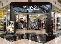  ?? Albany Times Union ?? Rue 21 at Crossgates Mall in May 2017, in Guilderlan­d, N.Y. The clothing retailer has announced it will shut all of its 540 outlets nationwide, including two in Connecticu­t malls, as part of a bankruptcy blamed on underperfo­rming stores.