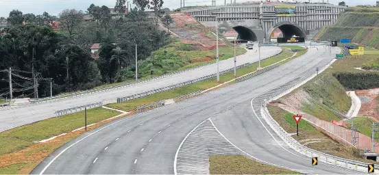  ?? MÁRCIO FERNANDES/ESTADÃO -25/6/2015 ?? Investigaç­ão. Trecho sul do Rodoanel, construído entre 2011 e 2015 em São Paulo, é citado em relatório final da Operação Cui Bono? da Polícia Federal