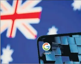  ?? DADO RUVIC / REUTERS ?? El Gobierno de Australia ha plantado cara a Google por los editores