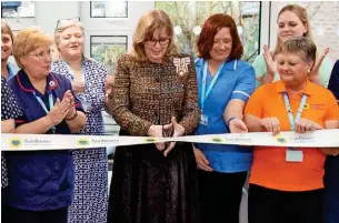  ?? Weston Digital Imaging & Media ?? ●●The Lord-Lieutenant of Cheshire Lady Alexis Redmond MBE cuts the ribbon to reopen the Centre