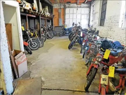  ?? DONNA ROVINS — DIGITAL FIRST MEDIA ?? Kiss Cycles in Pottstown, which closed in December, will be the site of a two-day auction to sell hundreds of items that were accumulate­d over the shop’s 103-year history. The auction will be held Friday and Saturday, July 7 and 8. The auction will...