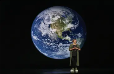  ??  ?? Apple VP Lisa Jackson at the September 12 Apple iphone event.