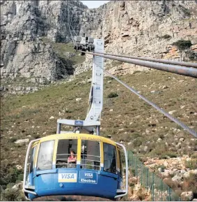  ?? PICTURE: GARY VAN WYK ?? Catch a ride on the Table Mountain Aerial Cableway.