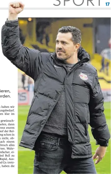  ?? BILD: SN/GEPA ?? Óscar García führte Red Bull Salzburg zum siebten Titel.