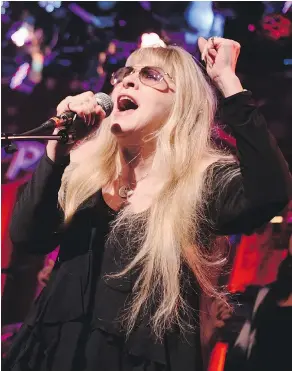  ?? — GETTY IMAGES FILES ?? Stevie Nicks performs hits from her Fleetwood Mac days, solo years, and even some special tracks on her current tour.