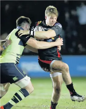  ??  ?? > Two key men for the Judgement Day clash: Newport Gwent Dragons’ Tyler Morgan, above, and James Davies, of Scarlets, below