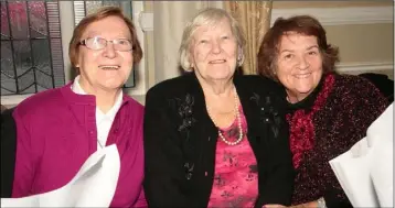  ??  ?? Kathleen Moore, Peggy O’Brien and Helen Kinsella, Kilmore Quay ICA.