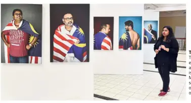  ??  ?? Taboo subject: The Merdeka exhibition, Stripes and Strokes , that is causing some Malaysians sleepless nights over photograph­s of LGBT activists.