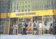  ?? AFP ?? Tower of secrets: A guard stands outside Trump Tower on Fifth Avenue in Manhattan in New York City.