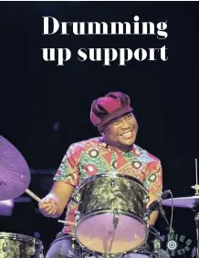  ??  ?? ACCLAIMED drummer Ayanda Sikade will perform at the Alliance Francaise, in Durban, at the end of the month.