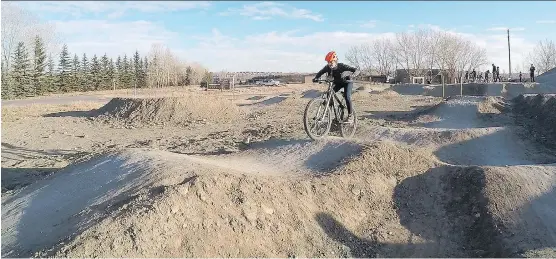  ?? DAVID MILLS. ?? Fish Creek Mountain Bike Skills Park includes two pumptracks and two skills loops totalling two kilometres of single-track riding. Further improvemen­ts are planned.