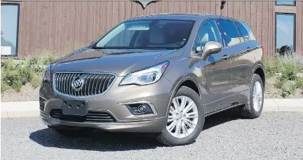  ?? PETER BLEAKNEY/DRIVING ?? The 2017 Buick Envision Convenienc­e AWD’s plush seats and isolation-chamber interior make you want to chill out.