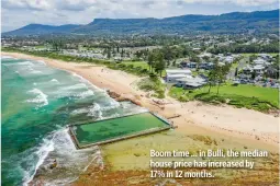  ??  ?? Boom time ... in Bulli, the median house price has increased by 17% in 12 months.