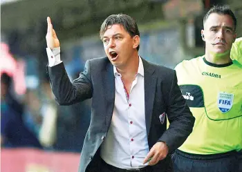  ?? AFP ?? Marcelo Gallardo, entrenador del club River Plate.