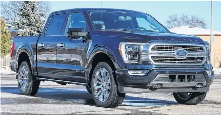  ?? FRED BOTTCHER • POSTMEDIA NEWS ?? The 2021 Ford F-150 Limited hybrid.