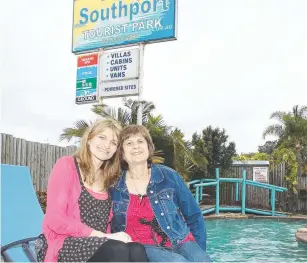  ?? ?? Theodora “Dora” Low, who directs Southport Tourist Park with daughter Gloria, says the park is not for sale, despite being listed for $30m, and that customer complaints (above) are false.