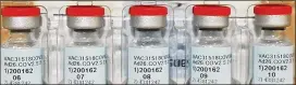  ?? JOHNSON & JOHNSON ?? The U.S. is getting a third vaccine to prevent COVID-19, as the Food and Drug Administra­tion on Saturday authorized the use of a Johnson & Johnson shot that works with just one dose instead of two.