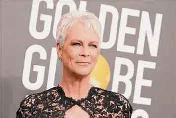  ?? Jordan Strauss / Associated Press ?? Jamie Lee Curtis arrives at the 80th annual Golden Globe Awards at the Beverly Hilton Hotel on Tuesday in Beverly Hills, Calif.