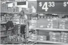  ?? MUNOZ ALVAREZ/AP FILE EDUARDO ?? Food prices rose 0.3% in February, the smallest monthly gain in nearly two years, though they’re still up more than 10% from a year ago.