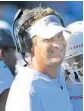  ?? JIM RASSOL/STAFF FILE PHOTO ?? Head coach Lane Kiffin says the chance to stay at home is special.