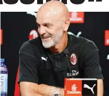  ?? LAPRESSE ?? Stefano Pioli, 54 anni, da quest’anno al Milan