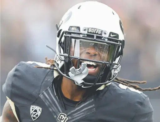  ?? Matthew Stockman, Getty Images ?? Colorado sophomore wide receiver Laviska Shenault Jr. is turning heads with his breakout performanc­es this season.