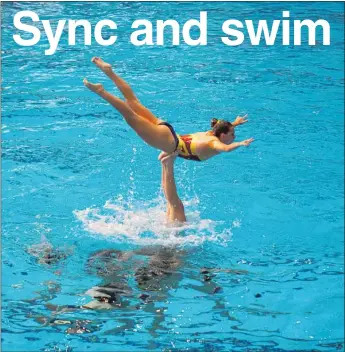  ??  ?? Synchro swimmer and Te Puke High School student Karlina Steiner.