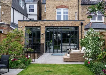  ?? ?? Above These windows and doors by Crittall Windows not only complement this period home but provide it with a contempora­ry feel