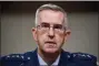  ?? ANDREW HARNIK - THE AP ?? Gen. John Hyten appears before the Senate Armed Services Committee on Capitol Hill in Washington, Tuesday, for his confirmati­on hearing to be Vice Chairman of the Joint Chiefs of Staff.