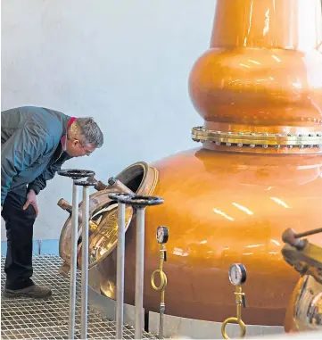  ??  ?? DOWNER: Lindores Abbey Distillery has seen a huge increase in price to send to the EU.