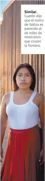  ??  ?? Similar. Cuarón dijo que el rostro de Yalitza es parecido al de miles de mexicanos que cruzan la frontera.