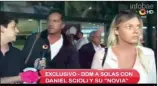  ??  ?? IN FRAGANTI. A través de un video, se pudo ver a Scioli con Berger en Punta Cana. Luego fueron entrevista­dos, a su regreso, en Ezeiza.