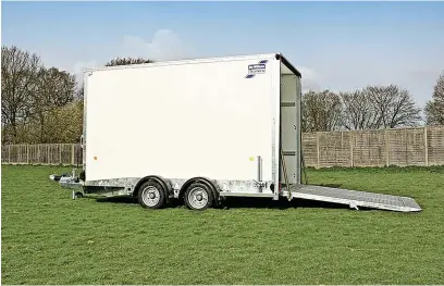  ?? Pictures: Submitted ?? An Ifor Williams trailer like this, belonging to 270 Climbing Park, has been stolen