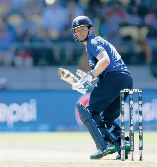  ?? PICTURE: GETTY IMAGES ?? TAKING STRAIN: England captain Eoin Morgan (above) is under pressure after his team fell to their third loss in four games of the World Cup on Sunday. His team have been vilified for a lack of aggression with the bat and the bowling attack is...