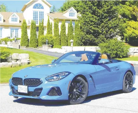  ??  ?? The 2020 BMW Z4 is the result of collaborat­ion between BMW and Toyota.
Brian Harper