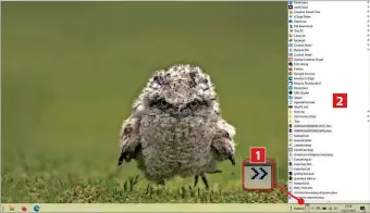  ??  ?? 1
Add a toolbar to the taskbar so you can quickly see your desktop’s files and shortcuts 2