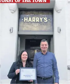  ??  ?? Nominee Angela Crawley put the Uddingston pub forward for the award