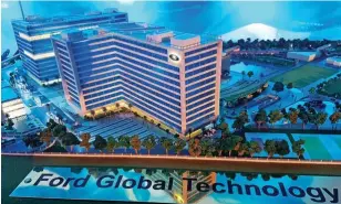  ??  ?? The proposed Ford Global Technology and Business Centre in Chennai