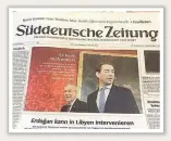  ??  ?? Süddeutsch­e Zeitung: „Da prallen Welten aufeinande­r, und die Grünen müssen große Biegsamkei­t beweisen.“